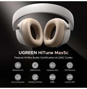 Casque sans fil Ugreen HiTune Max5c Hybrid ANC (35758)