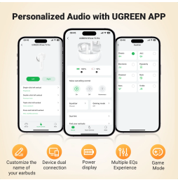 Écouteurs sans fil Ugreen HiTune T3 Pro ANC (35725)