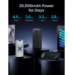 Banque d'alimentation Ugreen 20000 mAh Charge rapide de 22,5 W (25683)