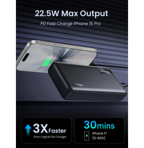 Banque d'alimentation Ugreen 20000 mAh Charge rapide de 22,5 W (25683)