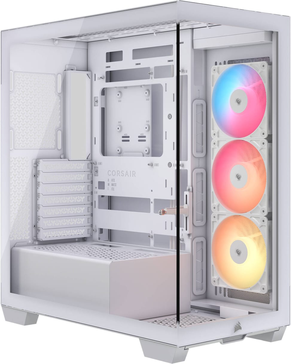 Corsair Frame 3500X RS-R ARGB Mid-Tower Gaming PC Case White (CC-9011323-WW) — image 1