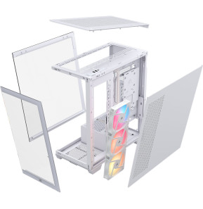 Boîtier PC Gaming Corsair Frame 3500X RS-R ARGB Mid-Tower Blanc (CC-9011323-WW)