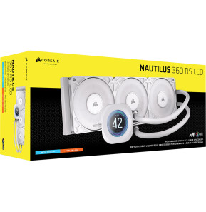 Refroidissement CPU Corsair Watercooling NAUTILUS 360 RS LCD Blanc (CW-9061034-WW)