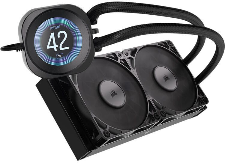 نظام تبريد مائي للمعالج Corsair NAUTILUS 240 RS LCD أسود (CW-9061031-WW) — صورة 2