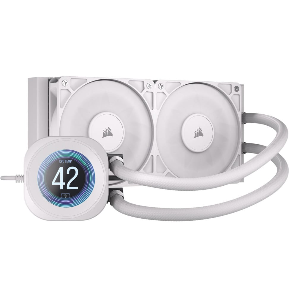 Refroidissement CPU Corsair Watercooling NAUTILUS 240 RS LCD Blanc (CW-9061032-WW)