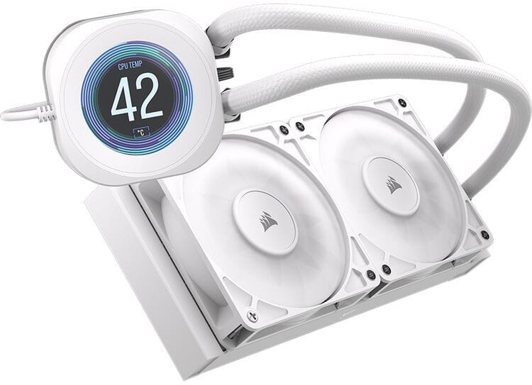Refroidissement CPU Corsair Watercooling NAUTILUS 240 RS LCD Blanc (CW-9061032-WW) — image 2