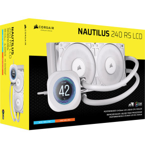 Refroidissement CPU Corsair Watercooling NAUTILUS 240 RS LCD Blanc (CW-9061032-WW)