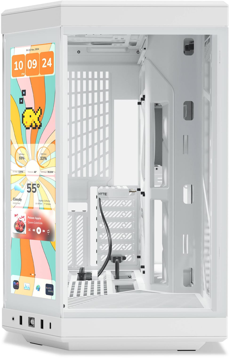 صندوق حاسوب للألعاب HYTE Y70 Infinite Mid-Tower باللمس (CS-HYTE-Y70TTI-WW) — صورة 2