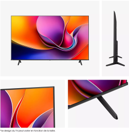 Téléviseur Hisense 55" Smart UHD 4K 55A6Q + Récepteur TNT Intégré (HIS55A6Q)
