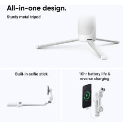 Stabilisateur Smartphone Insta360 Flow 2 Standard Bundle Blanc (Summit White)