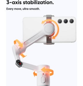 Stabilisateur Smartphone Insta360 Flow 2 Standard Bundle Blanc (Summit White)