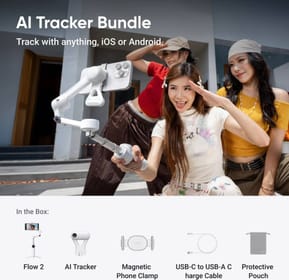Stabilisateur Insta360 Flow 2 AI Tracker Bundle Blanc (Summit White) — image 2