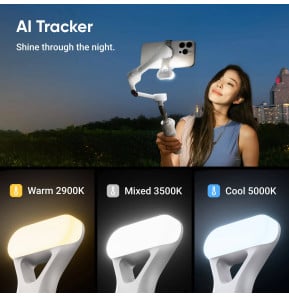 Stabilisateur Insta360 Flow 2 AI Tracker Bundle Blanc (Summit White)