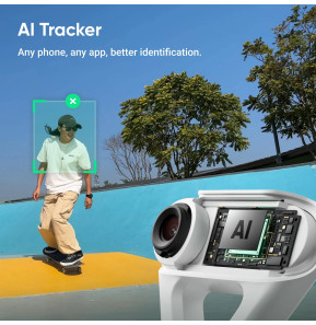 Stabilisateur Insta360 Flow 2 AI Tracker Bundle Gris (Stone Gray)