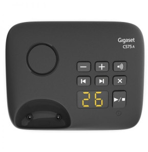 Duo de téléphones sans fil DECT Gigaset C575A avec écrans couleur et répondeur intégré (4250366861715)