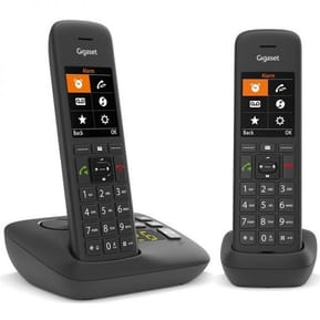 طقم هاتفين لاسلكيين DECT Gigaset C575A بشاشات ملونة ومجيب آلي مدمج (4250366861715)