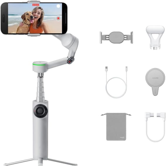 Stabilisateur Smartphone Insta360 Flow 2 Pro Creator Bundle Gris (Stone Gray)