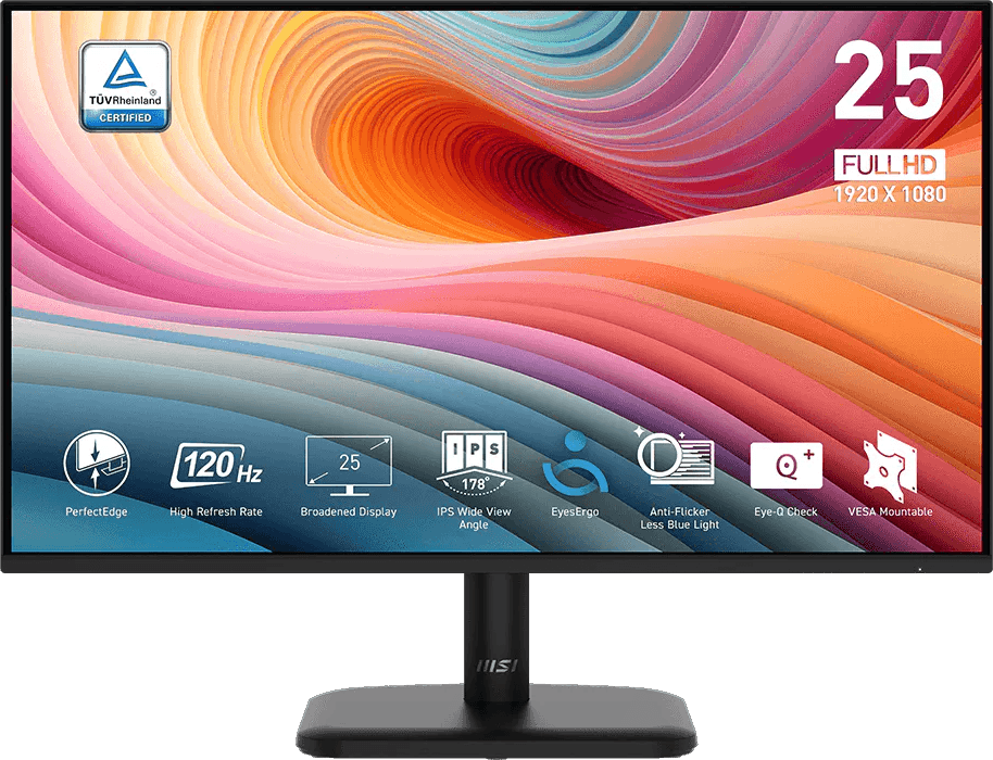 شاشة 25 بوصة Full HD MSI Pro MP251L E2 (9S6-3PD2CM-033) — صورة 1