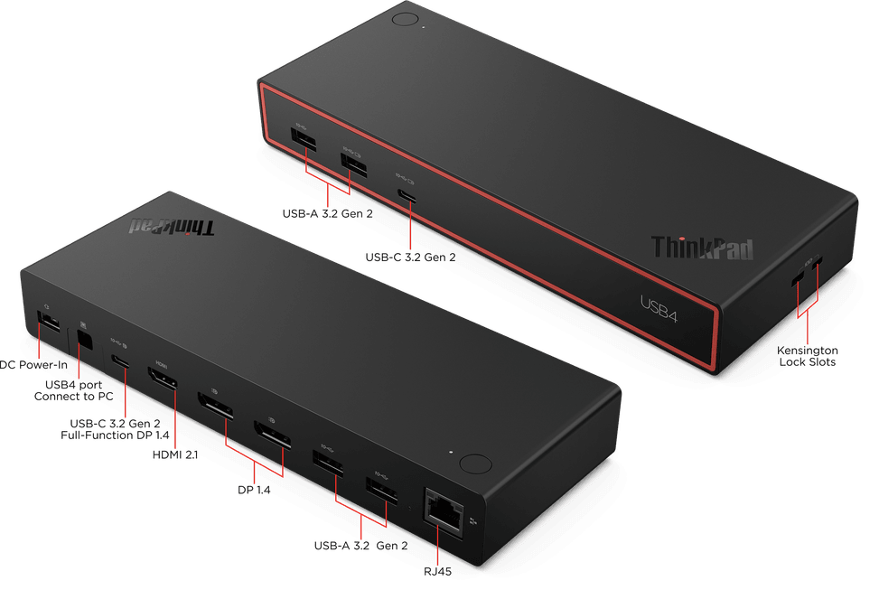 Station d'accueil Lenovo ThinkPad USB4 Dock 5000 (40BF0100EU) — image 12