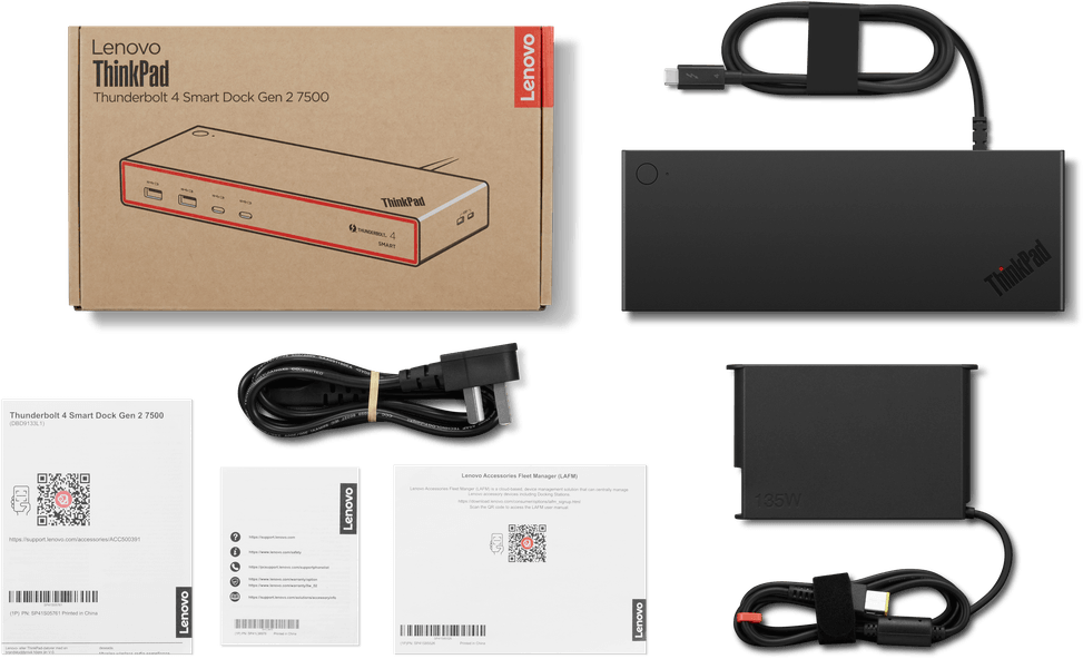 Station d'accueil Lenovo ThinkPad Thunderbolt 4 Smart Dock Gen2 7500 (40BE0135EU) — image 16