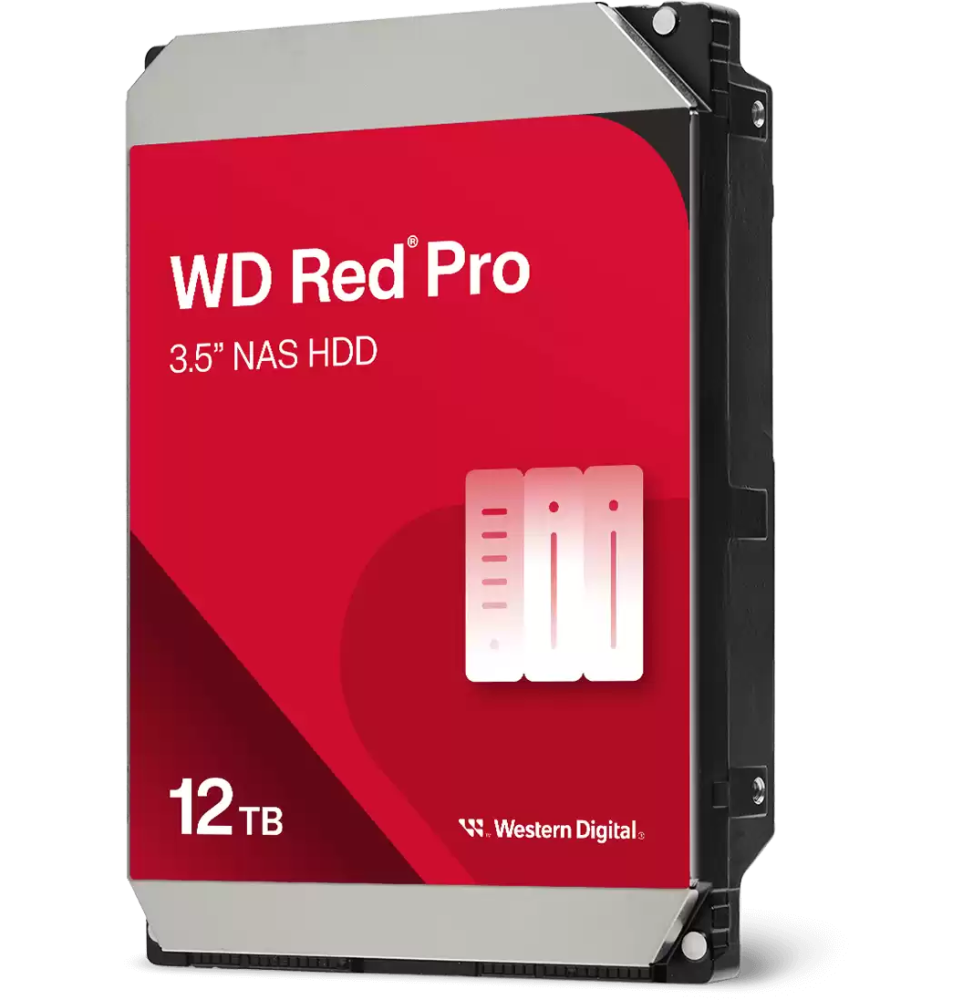 Disque dur interne 3.5" Western Digital Red Pro 12 To pour NAS (WD122KFBX)
