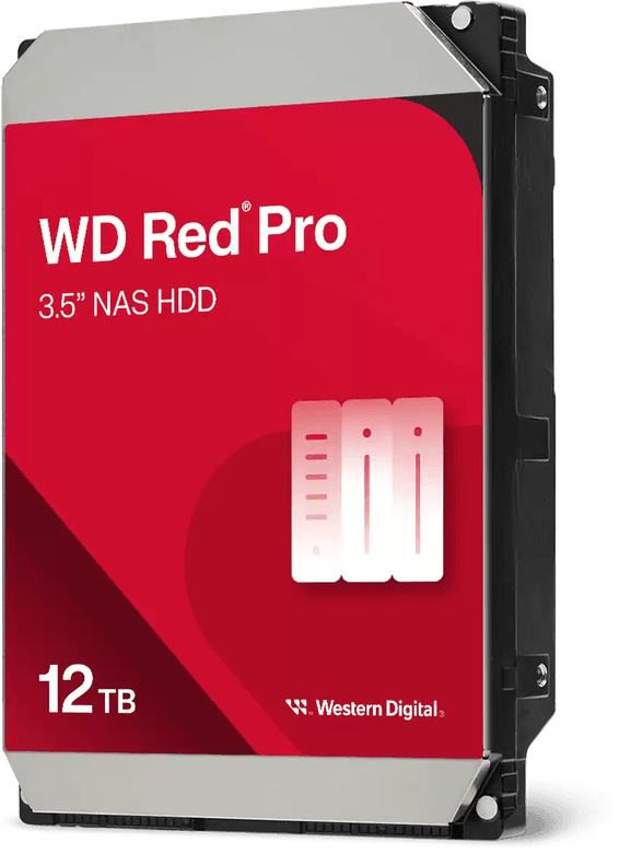 Disque dur interne 3.5" Western Digital Red Pro 12 To pour NAS (WD122KFBX)