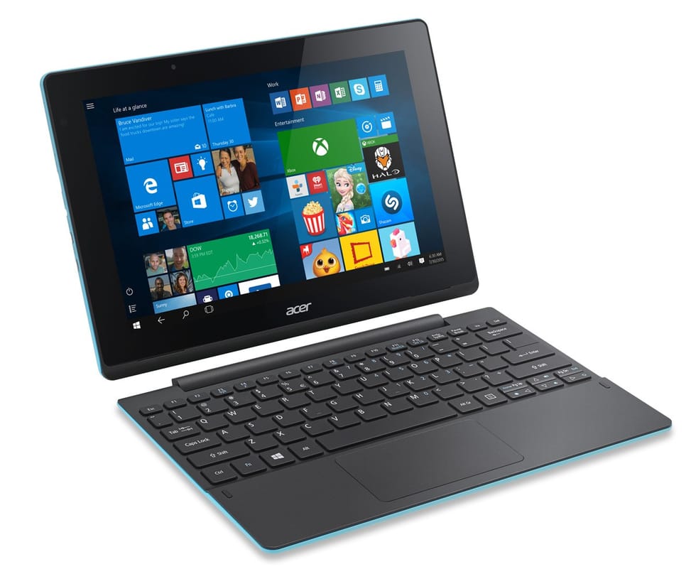PC convertible Aspire Switch 10 SW3-013-16NR - Bleu Océan (NT.G0NEM.007)