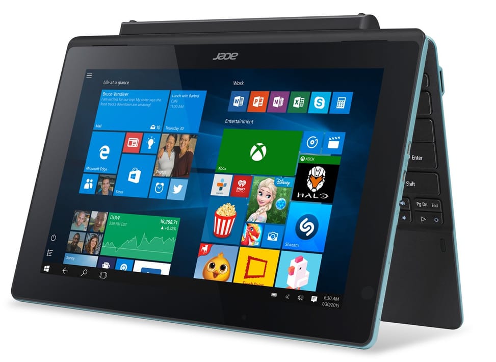 PC convertible Aspire Switch 10 SW3-013-16NR - Bleu Océan (NT.G0NEM.007)
