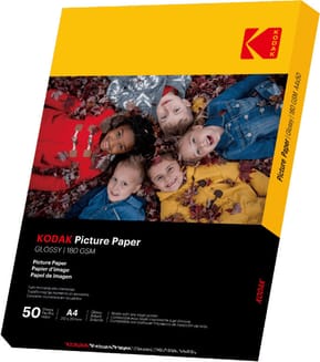 Kodak Papier Photo Brillant Pack 50 feuilles 180g (926798912649)