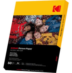 Kodak Papier Photo Brillant Pack 50 feuilles...