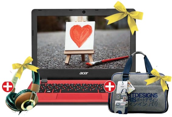 Netbook Acer Aspire ES-11 avec Casque et sacoche portdesigns Offerts