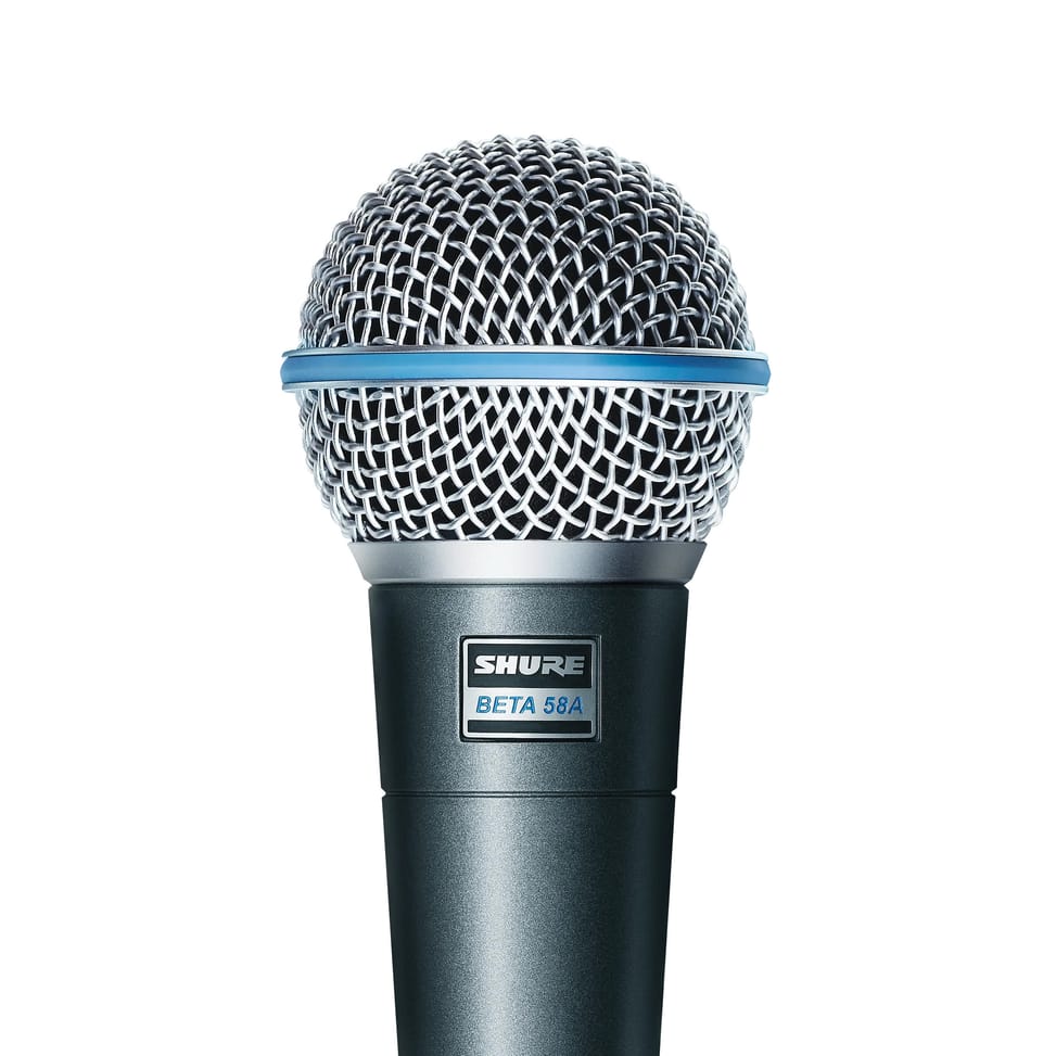 ميكروفون غنائي ديناميكي فائق التوجيه للمسرح Shure BETA 58A — صورة 1