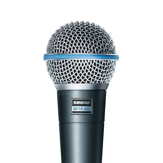 Shure BETA 58A — Microphone vocal dynamique supercardioïde pour scène