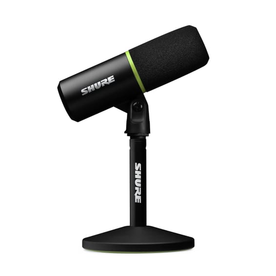 Shure MV6 — Microphone USB-C podcast cardioïde avec DSP intégré