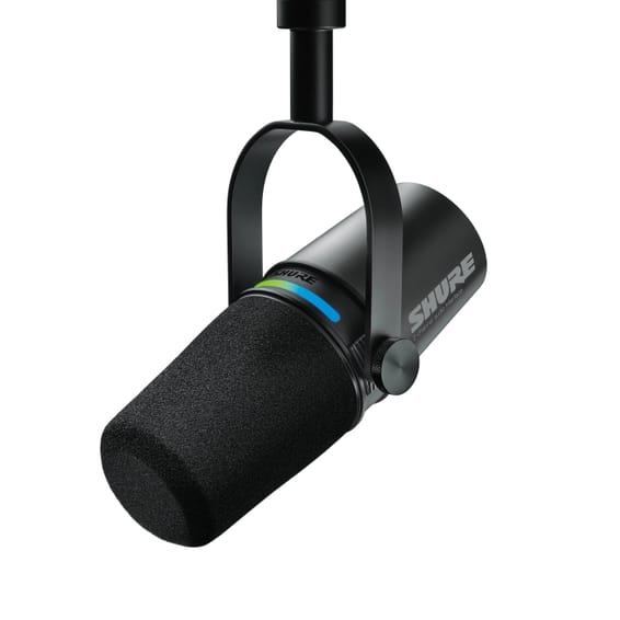 ميكروفون بودكاست USB-C/XLR مع واجهة صوت مدمجة Shure MV7i