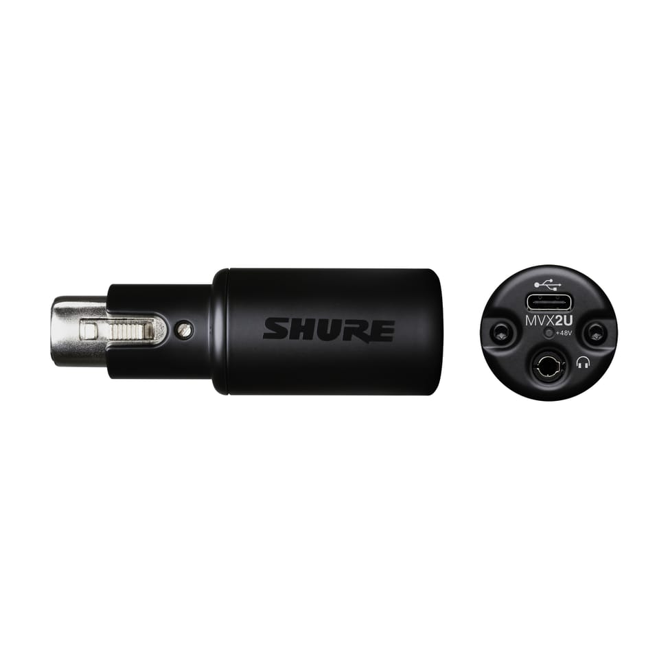 محول XLR إلى USB-C مع DSP وتغذية فانتوم مدمجة Shure MVX2U — صورة 1