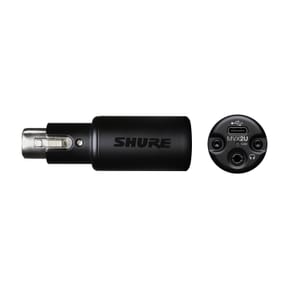 Shure MVX2U — Adaptateur XLR vers USB-C avec DSP et phantom intégrée