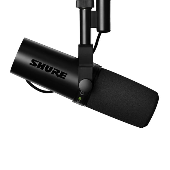 Shure SM7dB — Microphone broadcast dynamique cardioïde XLR avec préampli actif intégré