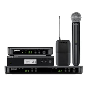 Shure BLX288E/SM58 — Système HF double avec 2 micros vocaux SM58 (bande H8E)