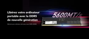 Barrette mémoire Lexar U-DIMM 32 Go DDR5 5600 MHz - PC Bureau (LD5U32G56C46ST-BGS)