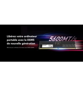 Barrette mémoire Lexar U-DIMM 16 Go DDR5 5600 MHz - PC Bureau (LD5U16G56C46ST-BGS)