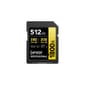 Carte SD Lexar Professional 1800x GOLD SDXC UHS-II 512 Go 280MB/s (LSD1800512G-BNNNG)