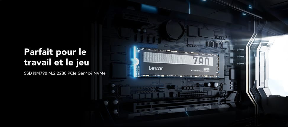 قرص SSD داخلي Lexar NM790 512 GB M.2 2280 PCIe Gen4 x4 NVMe (LNM790X512G-RNNNG) — صورة 1