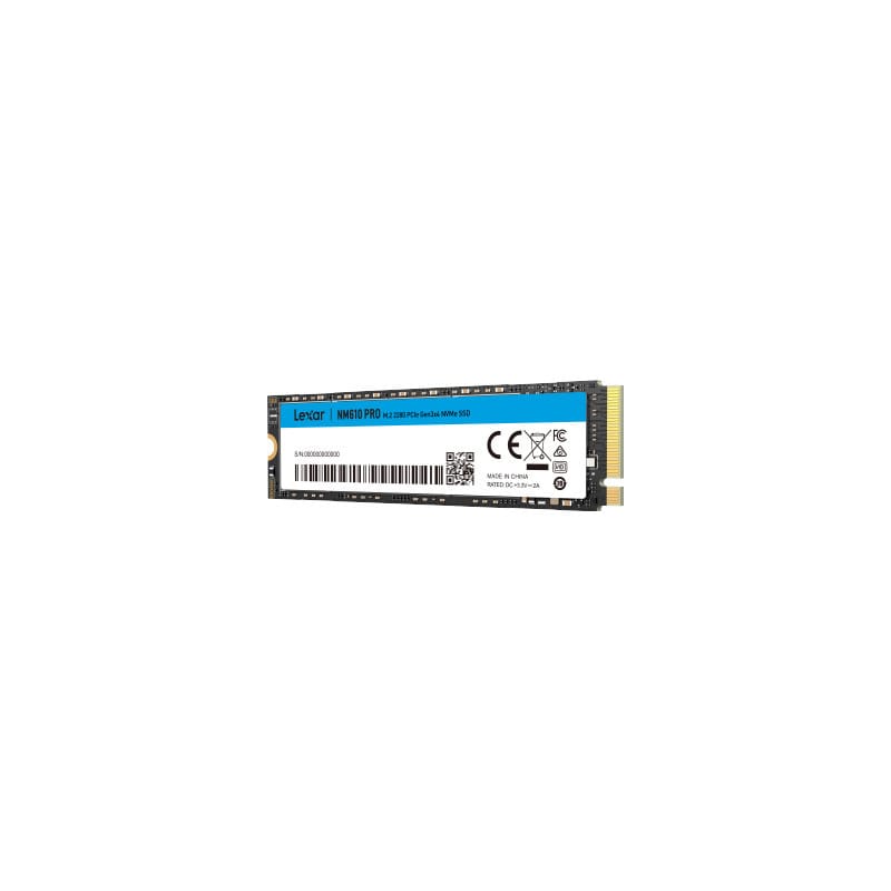 Disque SSD interne Lexar NM610 PRO 500 Go M.2 2280 PCIe Gen3 x4 NVMe (LNM610P500G-RNNNG)