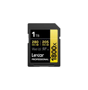 Carte SD Lexar Professional 1800x GOLD SDXC UHS-II 256 Go 280MB/s (LSD1800256G-BNNNG)