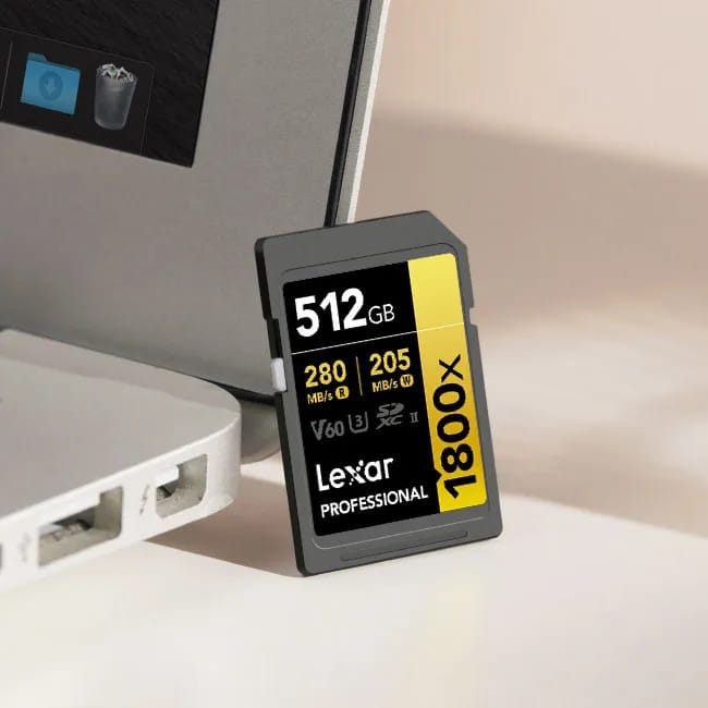 Carte SD Lexar Professional 1800x GOLD SDXC UHS-II 128 Go 280MB/s (LSD1800128G-BNNNG)
