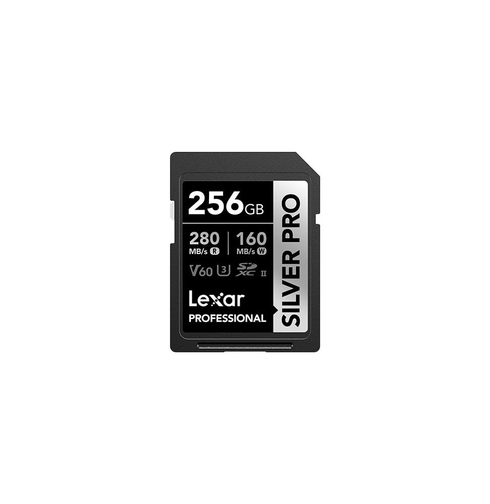 Carte SD Lexar Professional SILVER PRO SDXC UHS-II 256 Go 280MB/s (LSDSIPR256G-BNNNG)