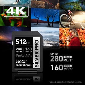 Carte SD Lexar Professional SILVER PRO SDXC UHS-II 256 Go 280MB/s (LSDSIPR256G-BNNNG) — image 8