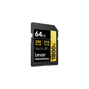 Carte SD Lexar Professional 1800x GOLD SDXC UHS-II 64 Go 280MB/s (LSD1800064G-BNNNG) — image 2