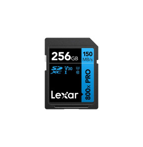 Carte SD Lexar High-Performance 800x PRO BLUE SDXC UHS-I 256 Go 150MB/s (LSD0800P256G-BNNNG)